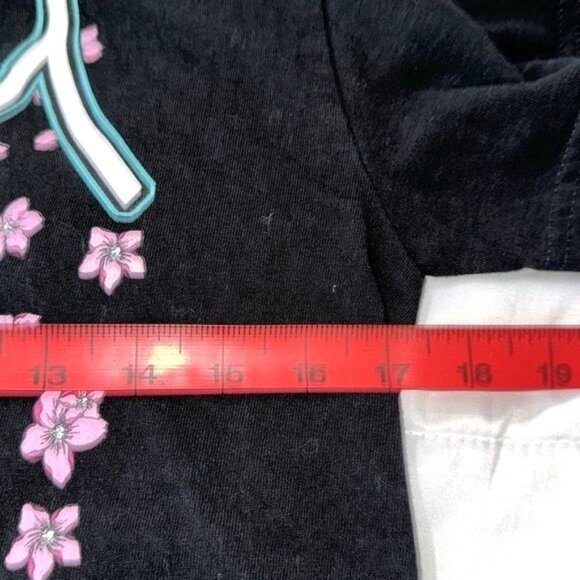 Ring Of Fire Savage Dragon Graphic T-Shirt Black Cherry Blossom Design S - Picture 7 of 8